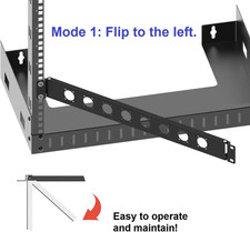 1U Hinged Rack Panel 8D XLR HDMI Audio Rack Mount Panel for 19 inches Rack Mo...