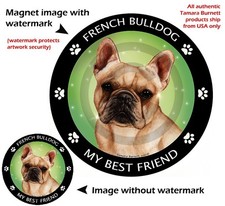 French Bulldog Frenchie My Best Friend Dog Car Magnet