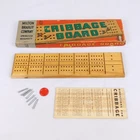 Vintage Milton Bradley Cribbage Board Complete In Box 50s 60s 4626-A Springfield