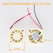 5pcs ADDA AD01703HX04AB00 3.3V 0.1A 1703 1.7cm Mini DC Cooling Fan White