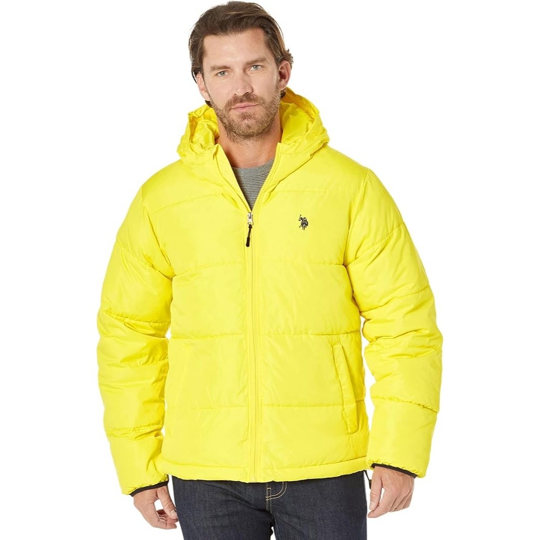 US Polo Assn Men s Rolled Padded Full-Zip Puffer Jacket 6790₽