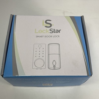 LOCKSTAR  Smart Door Lock   Keyless Deadbolt   Black   App New