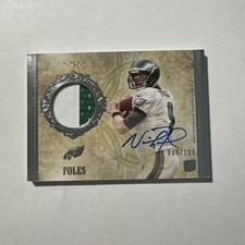 2012 Topps Five Star NICK FOLES RC Rookie Auto Patch Signed /100 Eagles