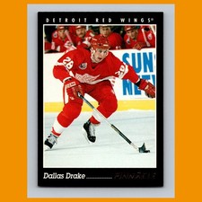 Dallas Drake Rookie #28 1993-94 Pinnacle Detroit Red Wings Hockey Card NHL