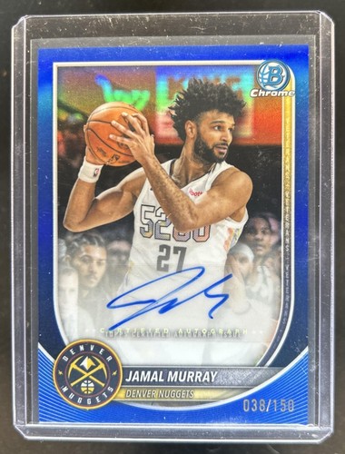 2025-26 Bowman Jamal Murray Chrome Auto Autograph Blue Refractor #/150 Nuggets