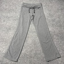Nike Sweatpants Womens Small Gray Jersey Straight Leg Elastic Waist 584693 Y2k