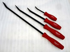 Vintage Snap-on 4pc Hard Handle Pry Bar Set Red Spb704 Usa Vintage Snap-on 4pc Hard Handle Pry Bar Set Red Spb704 Usa