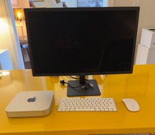 Apple Mac Mini M2 8GB RAM 256GB SSD, Apple keyboard mouse, 24 LG UHD display