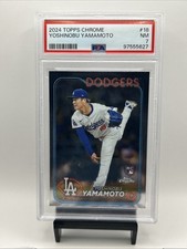 2024 Topps Chrome Yoshinobu Yamamoto #18 RC PSA 7 Dodgers Lot