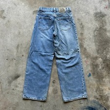 Vintage Levi's Silver Tab Wide Leg Denim Jeans Size 25X25 JNCOS SKATER