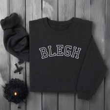 Unisex Embroidered "BLEGH" Sweatshirt - Comfort Colors