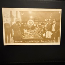 1929 RPPC ROULETTE table Monte Carlo Juarez Mexico Men Gambling El Paso Texas 