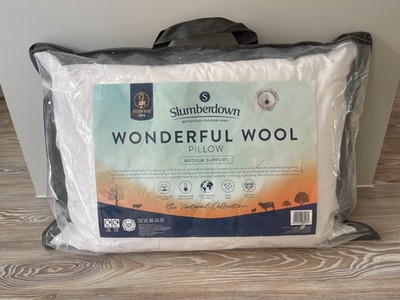 Slumberdown Kissen wunderbare Wolle mittlere Unterstützung - NEU £30