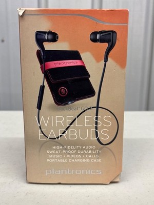 Plantronics Backbeat Go 2 Bluetooth Earbud Headphones Black New in Box