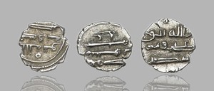 HABBARIDS, Ali, c. AD 975, Silver damma, D 14, Lot of 3, ex. Robert Tye