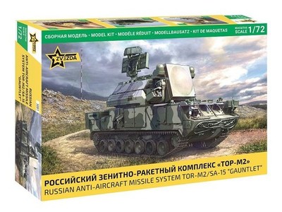 Zvezda RUSSIAN ANTI-AIRCRAFT MISSILE SYSTEM TOR-M2/SA-15 GAUNTLET KIT 1:72