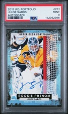 2015 UD PORTFOLIO AUTO #231 JUUSE SAROS PSA 9