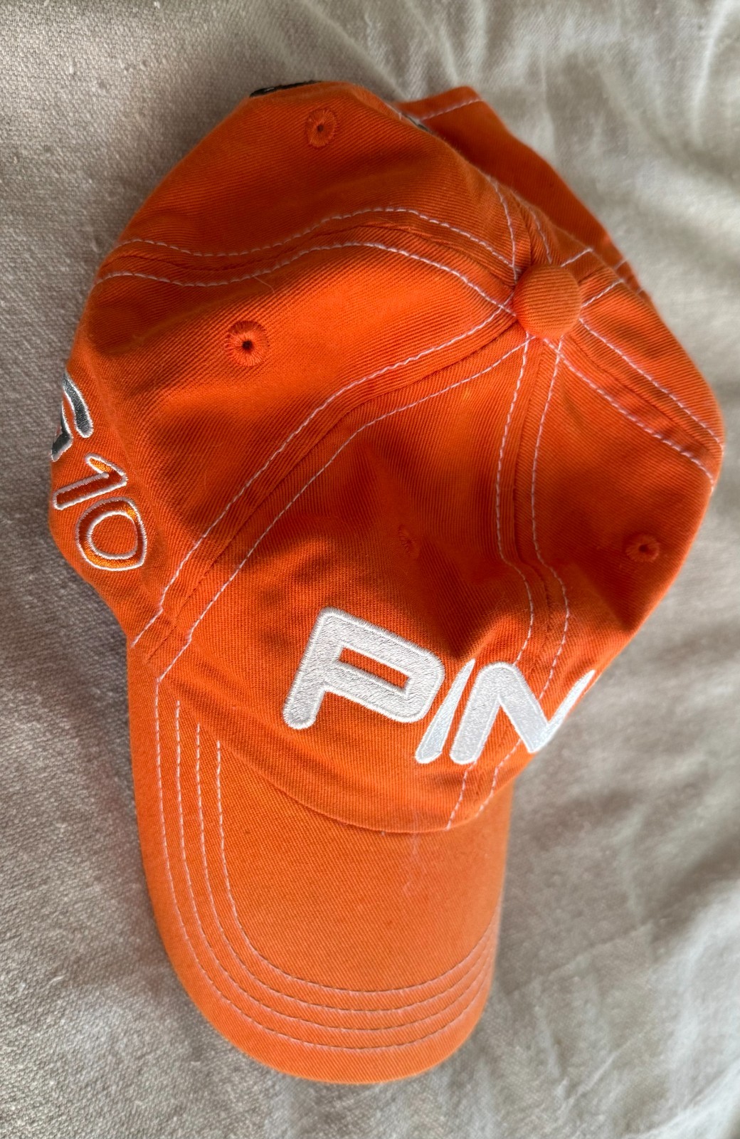 PING G10 Orange Adjustable Strapback Embroidered … - image 2