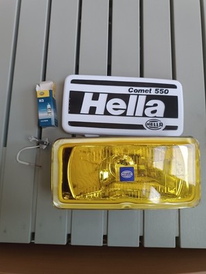 Hella Halogen Headlight- Comet 550- 12V- Rectangular- Gemustert Ces 12 V