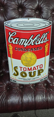 #ad #ad VINTAGE ANDY ROONEY quot; CAMBELL#x27;S SOUPquot; LARGE PORCELAIN SIGN 22.5quot;x14quot; MINT $64.88