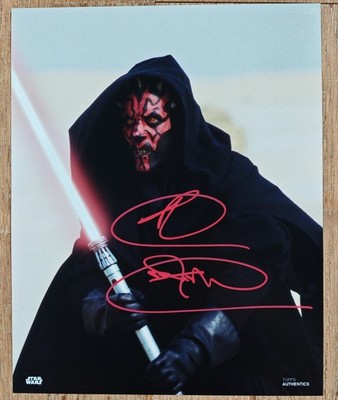 Topps Authentics Star Wars Darth Maul Ray Park Autogramm 8x10 SWAU