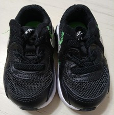 Nike Air Max Baby Sneaker Black Green White Leather Mesh US 3C CD6893-015