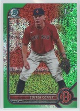 2022 Bowman Draft Cutter Coffey BDC-200 Chrome Prospects 1st Green Sparkle /99