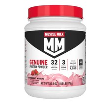 Muscle Milk Genuine Protein Powder, Strawberries 'N Crème, 32g Protein,