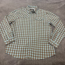 Howler Brothers Matagorda Shirt Long Sleeve Size Medium Plaid Vented Fishing