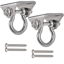 Set of 2 Heavy Duty 180 Swing Hangers, Stainless Steel Swing Hook for Ceil