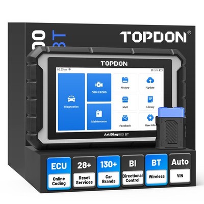 TOPDON AD900BT Bluetooth Car Diagnostic Tool ECU Coding All System Bidirectional