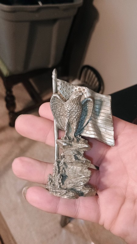  Pewter The Spirit of 1776 Vintage Sculpture Flag U.S.A. #718
