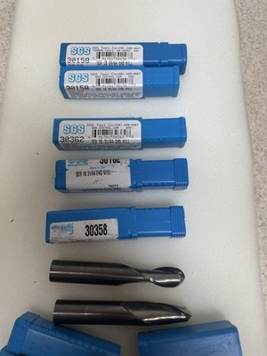 1 Lot SGS 29/64 Carbide Ball End Mill  (30158,30362,30162,30358)