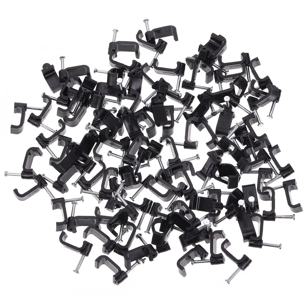 100 Pcs Cable Clip Half Pipe Clamp Wire Clamps for Electric Wires