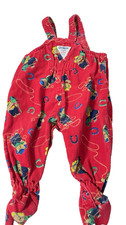 Oshkosh B'gosh Vestbak Footed Overalls Vintage 90's 6-9 Months Corduroy Snaps