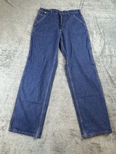 Carhartt Original Fit Cat 2 Carpenter Jeans Mens Size 34x34 Blue Fire Resistant