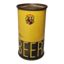 Keglined Mini 2" Salesman Sample Flat Top Beer Can Promotional Paperweight