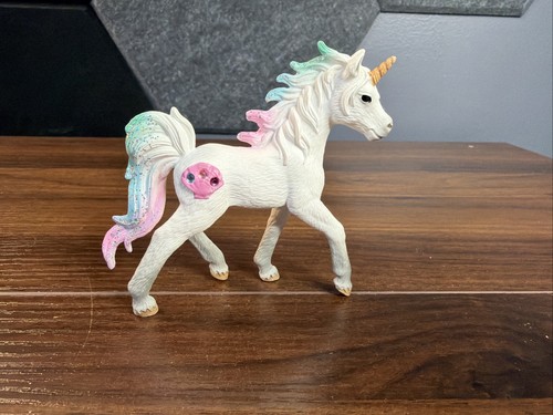 Schleich Bayala Sea Unicorn Foal – 2017 White Figure – 4" Fantasy Horse