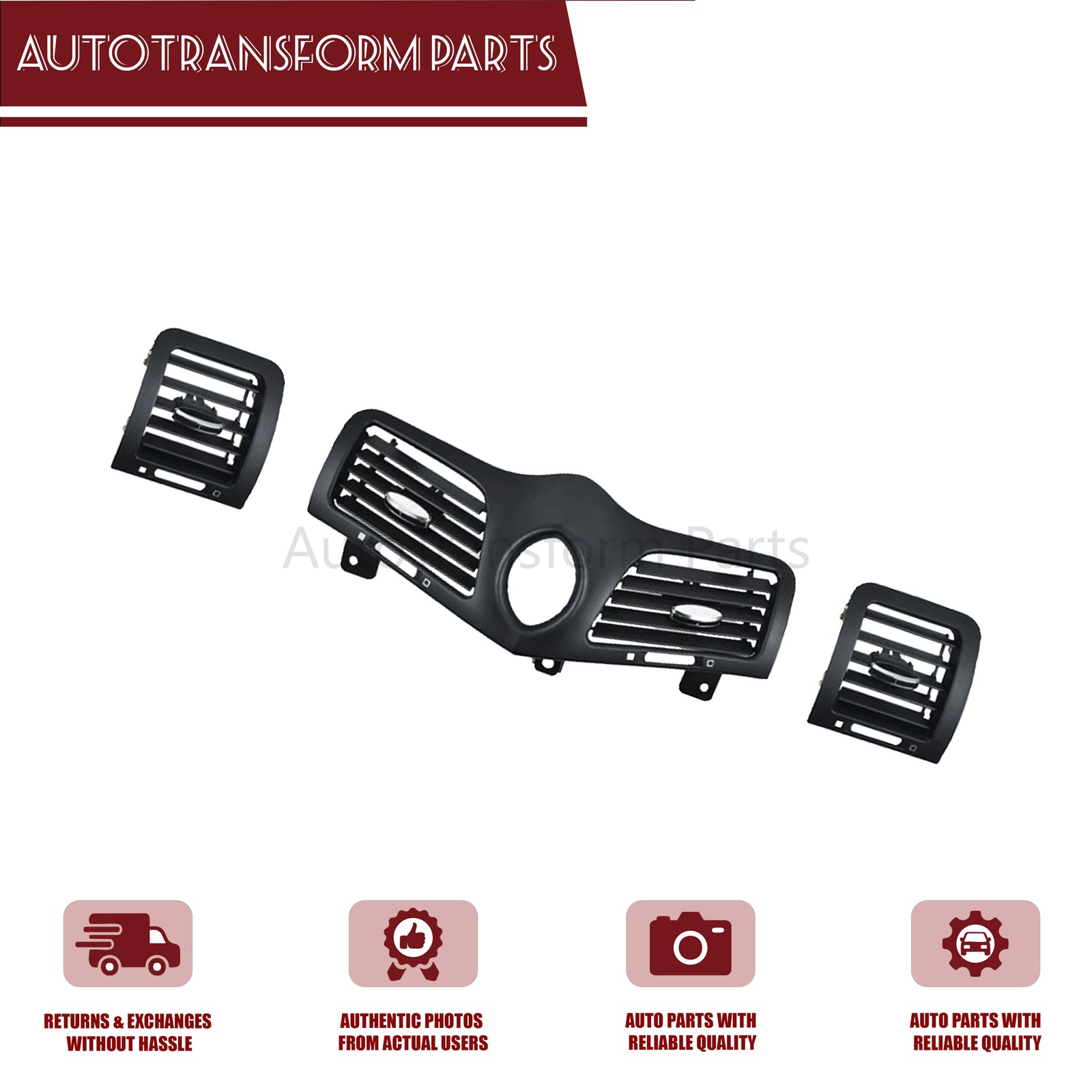 NEW For 08-19 Maserati GranTurismo (M145) Dashboard A/C Air Vent Panel Grille