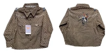 Cowboy Hardware Shirt Toddler 2T Brown Western Pearl Snap Rodeo 725477-660-T