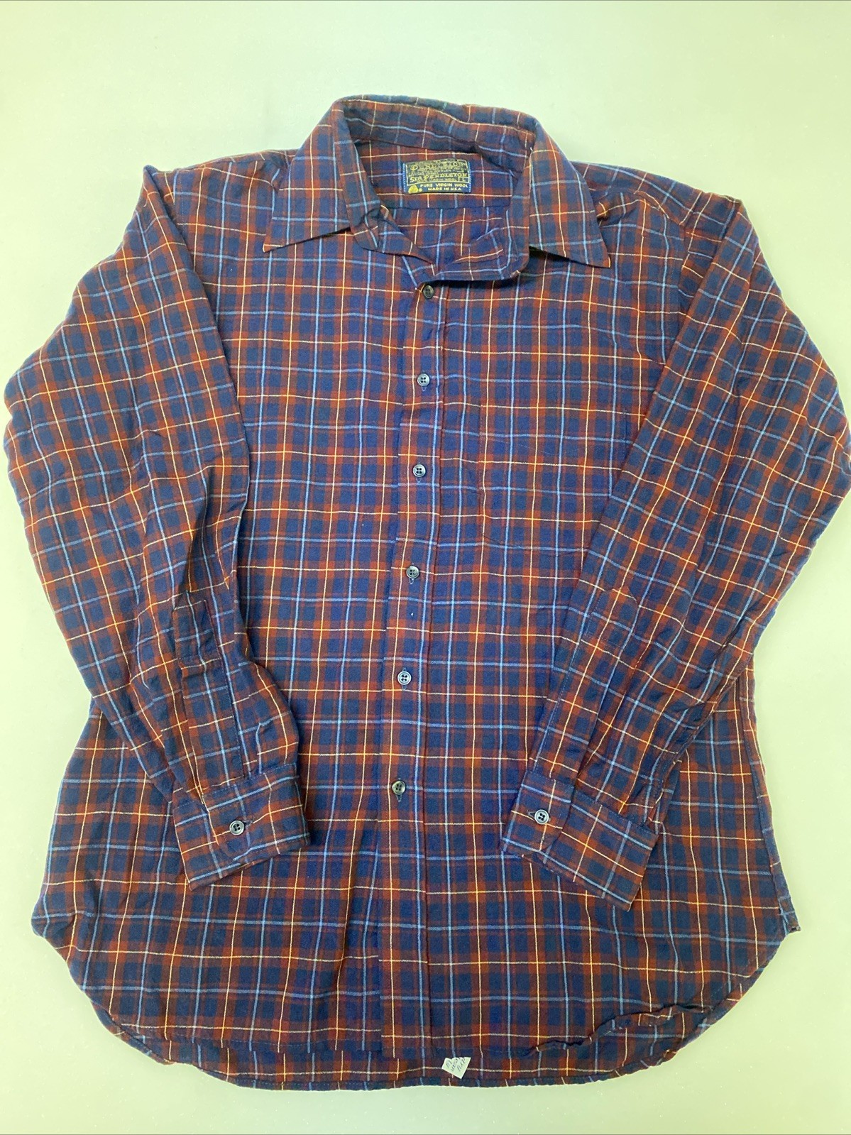 Pendleton Men’s L Button Down 100% Pure Virgin Wo… - image 1