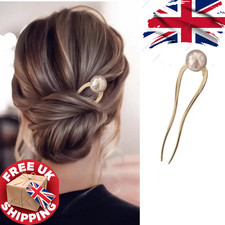 1pcs Korean Pearl U-Shaped Hair Stick