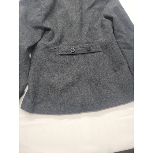 Express Womens Gray Double-Breasted Peacoat With Hood - Size 5/6 (Small) - Picture 10 of 12