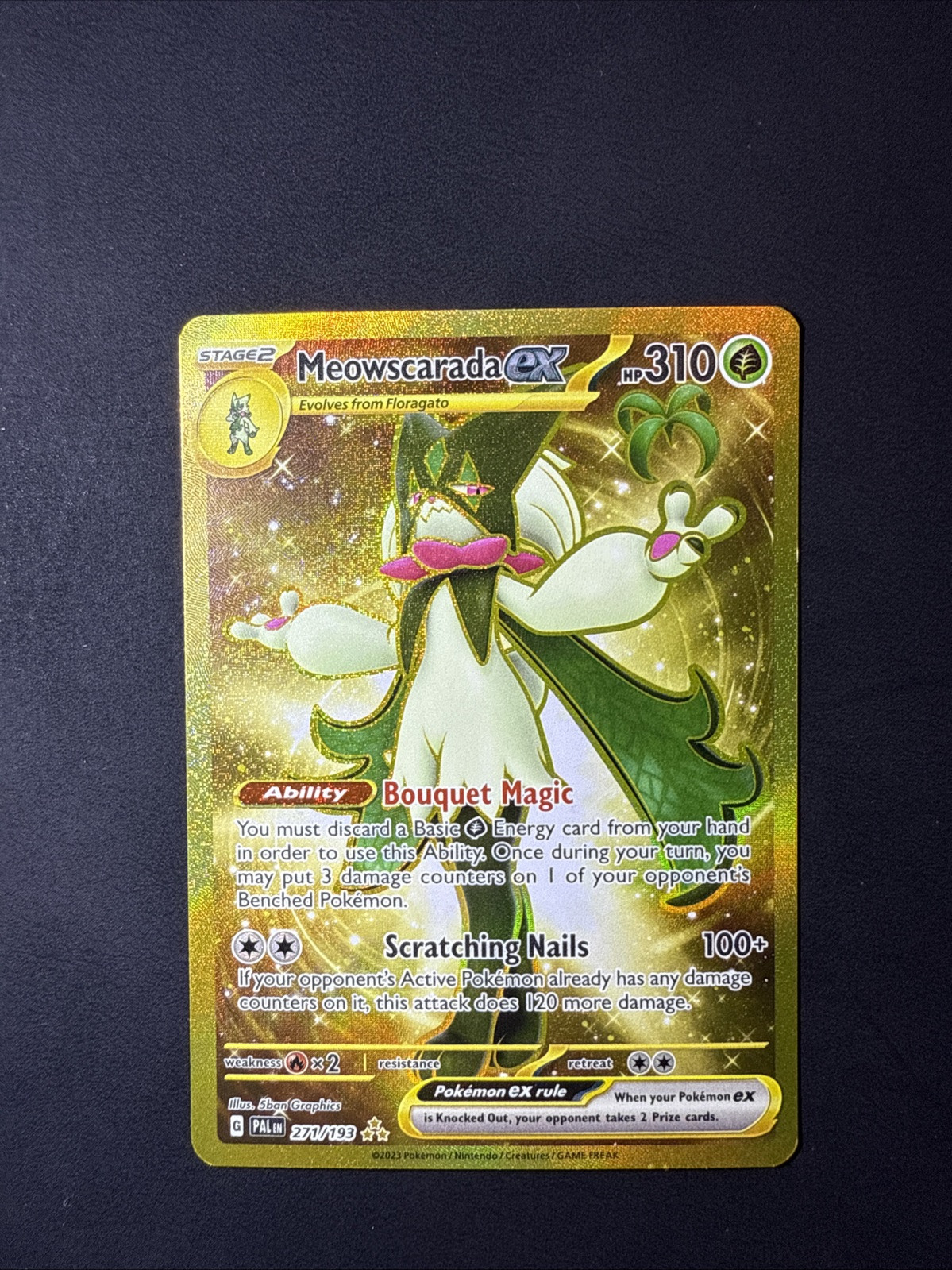 Meowscarada ex 271/193 Sv02: Paldea Evolved Holo