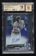 2017 Bowman Draft Chrome Pick Evan White #CDA-EW BGS 10 PRISTINE Auto e8i