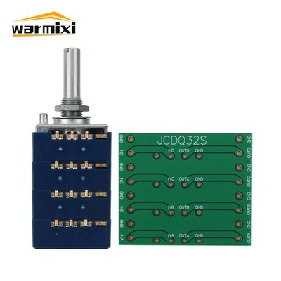Original RK27 Potentiometer Quad-Unit Stereo for ALPS Mid-Range & High-End Amp
