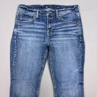 BKE Buckle Jeans Mens 34x30 Blue Jake Pant Faded Distressed Stretch (Tag36x30)