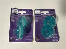 2x Philips Avent Super Soothie Pacifiers For 3 - 18 Months Total 4 Pacifiers