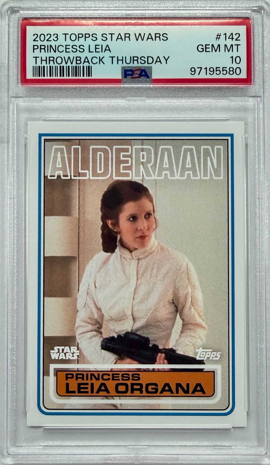 2023 Topps Star Wars Throwback Thursday #142 Princess Leia PSA 10 GEM MINT