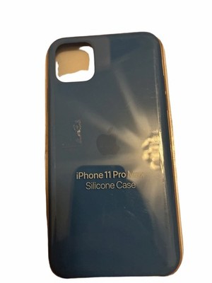 Original Apple Silikon Case für iPhone 11 Pro Max Surf Blau Qi Kompatibel